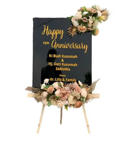 Papan Bunga Akrilik Lingge